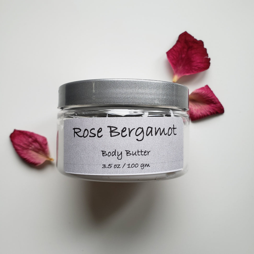 Rose Bergamot Body Butter - 3.5 oz / 100 gm