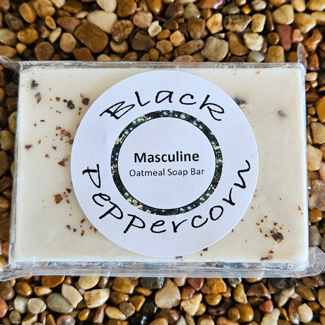 Masculine Oatmeal Soap Bar - 3.5 oz / 100 gm